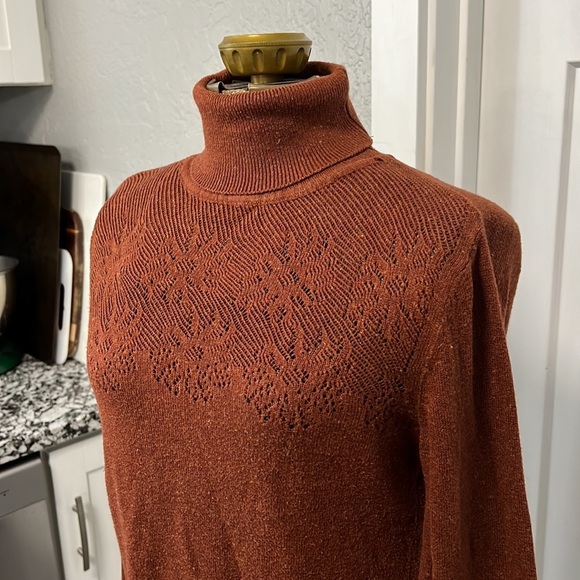 MNG MANGO COLLECTION BROWN TURTLE NECK SMALL - Picture 5 of 16
